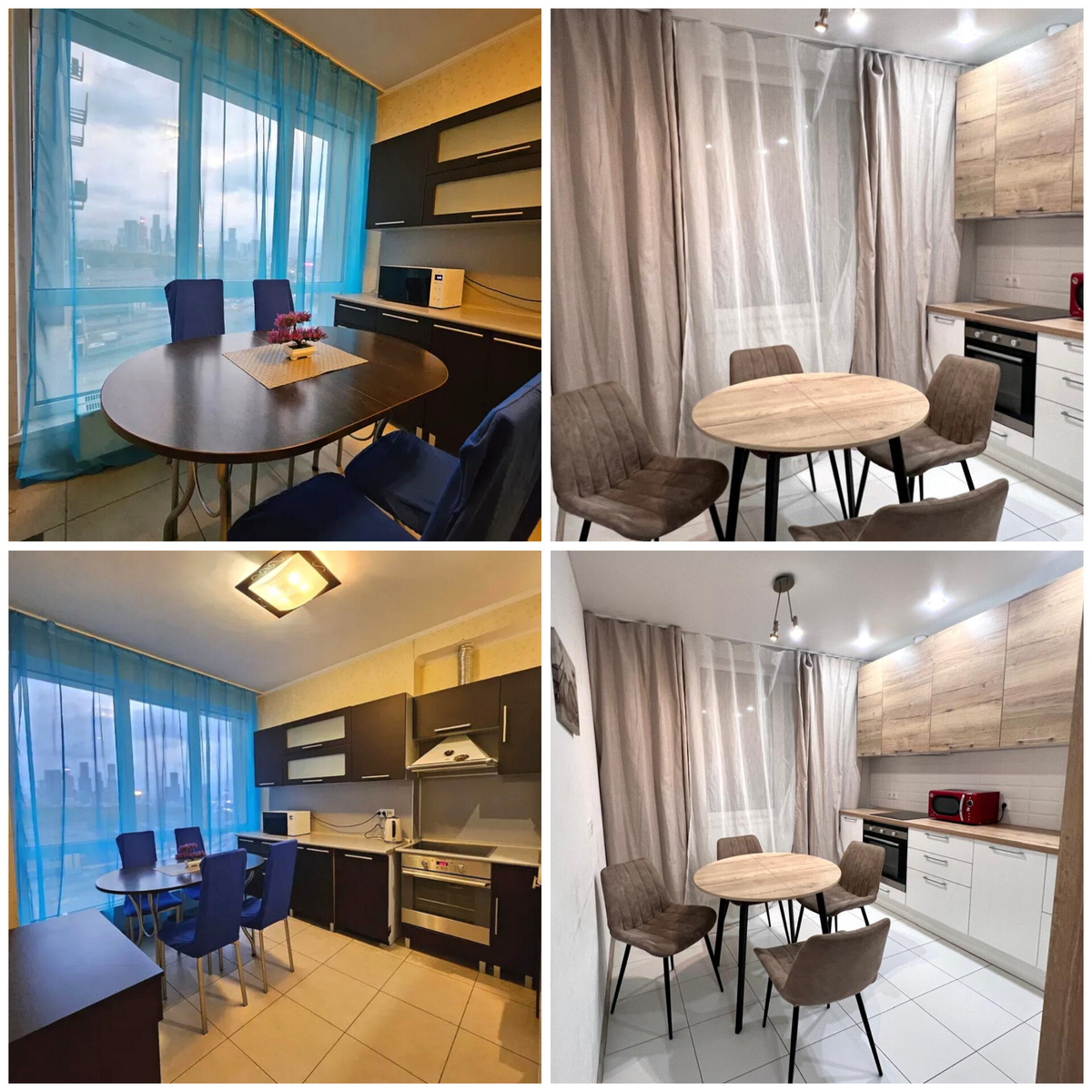 Слева это квартира, в которую мы попали. Справа - которую бронировани. Отличие есть?