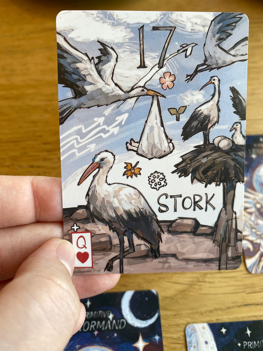 Первая карта Аист