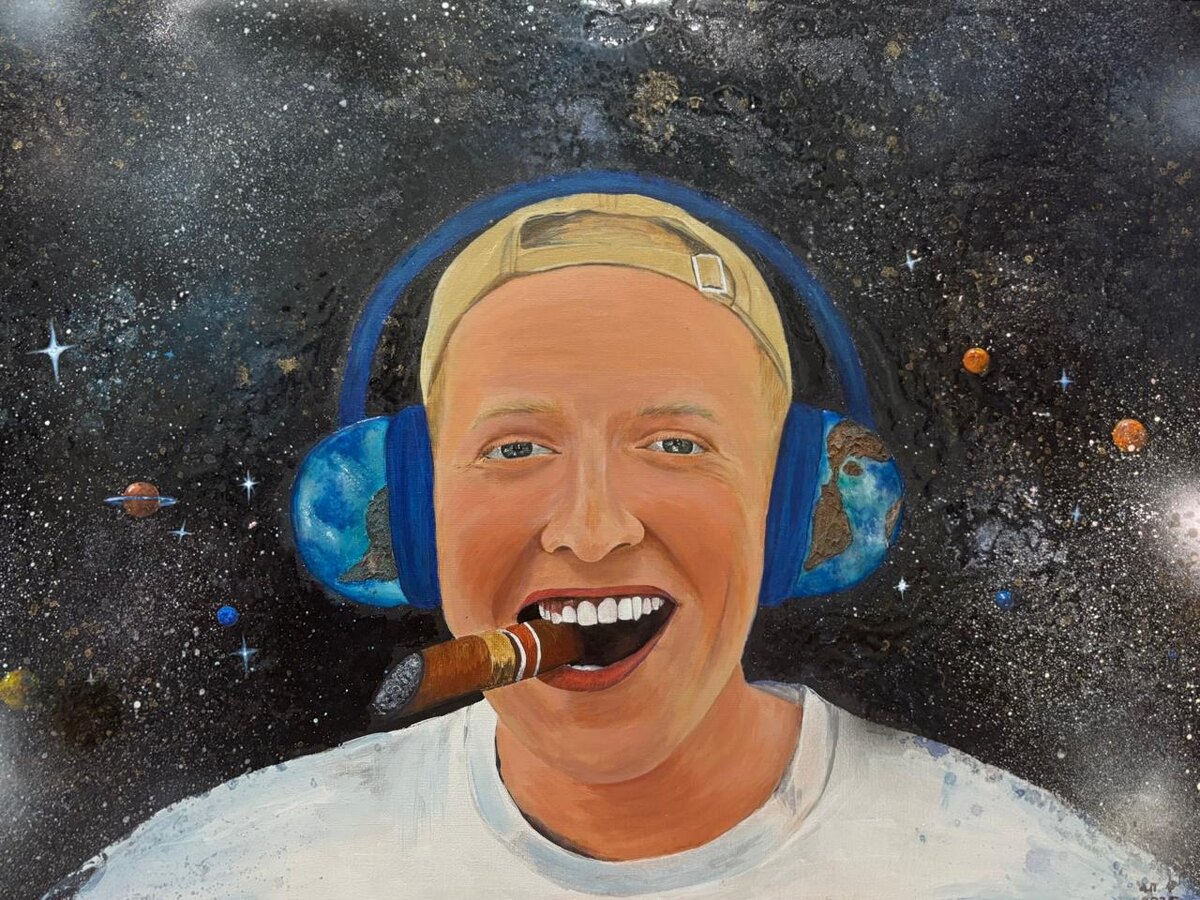 Картина "Вселенная в тебе". Автор Лариса Плахотнюк