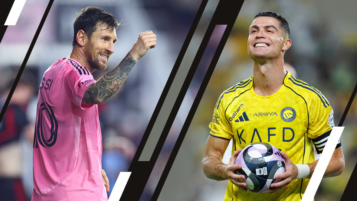    Лионель Месси и Криштиану Роналду. Getty Images