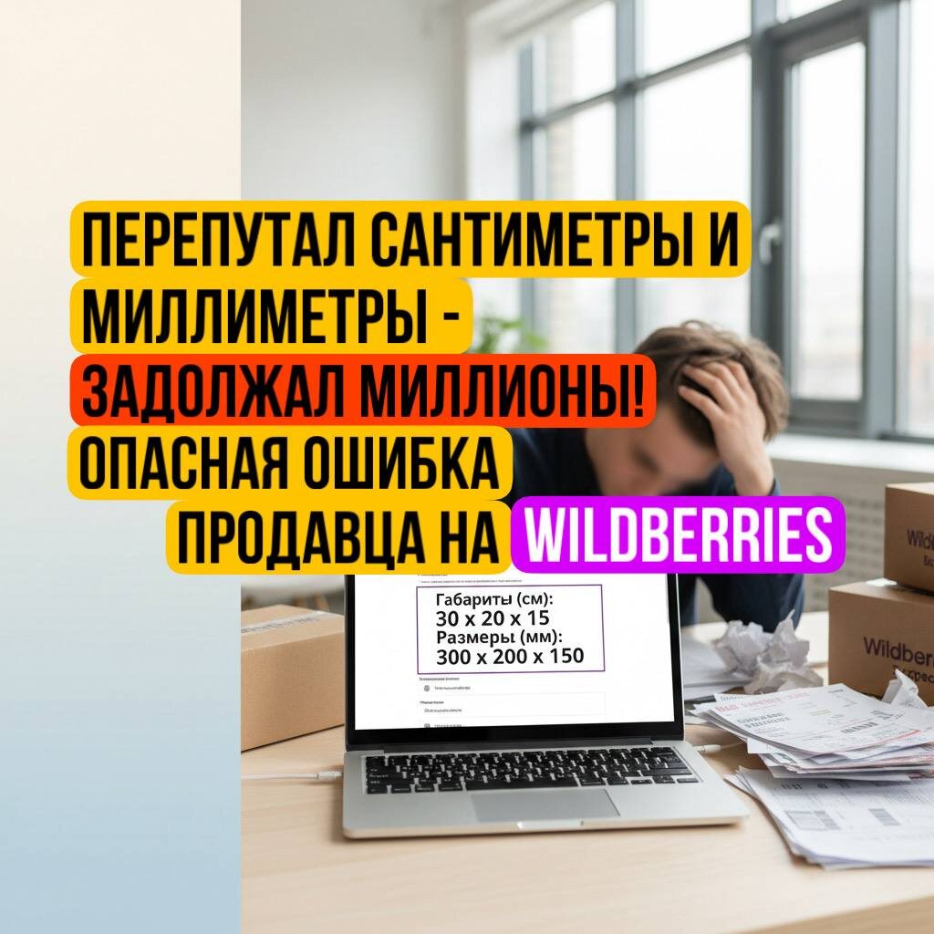Что делать селлеру, если он перепутал см/мм на Вайлдберриз? - оспаривать начисления в суде.