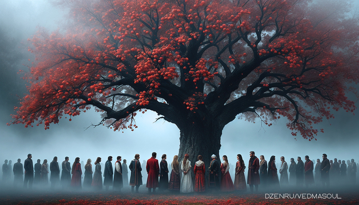 Авторское изображение @vedmasoul. Cгенерировано ИИ. Окорм, опой, чистка от порчи
