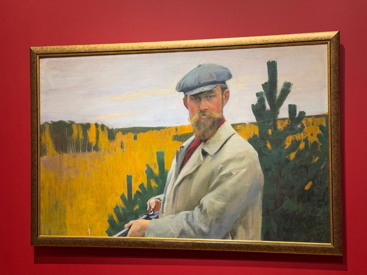 Автопортрет. Б. Кустодиев. Фото автора 