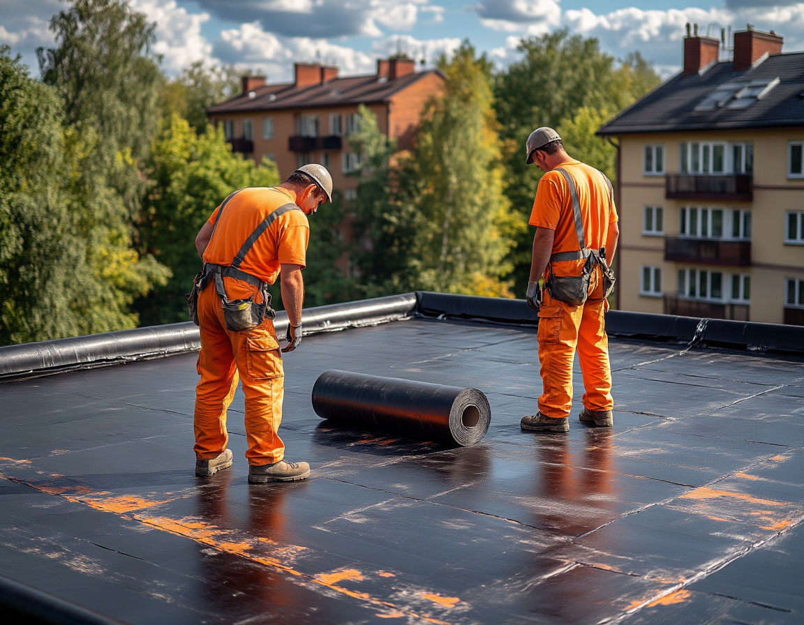 Ремонт кровли жилого фонда Стекломастом
