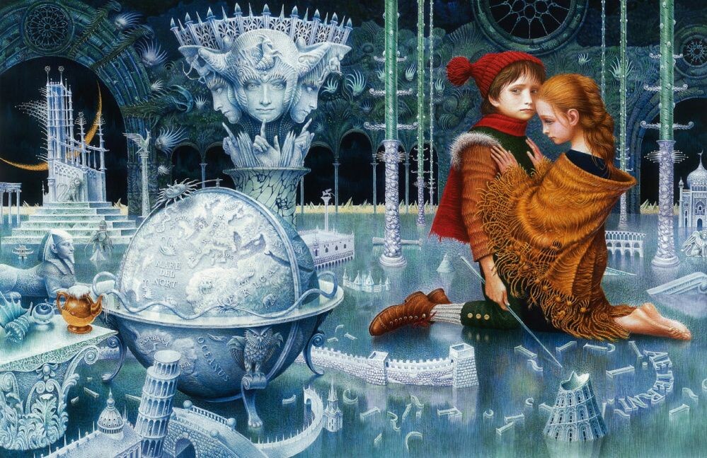 Мне кажется, лучшие иллюстрации к "Снежной королеве" - украинский художник Владислав Ерко (Pinterest)