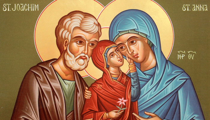 Праведные Иоаким и Анна с дочерью Марией. Фото: orthpatr.ru