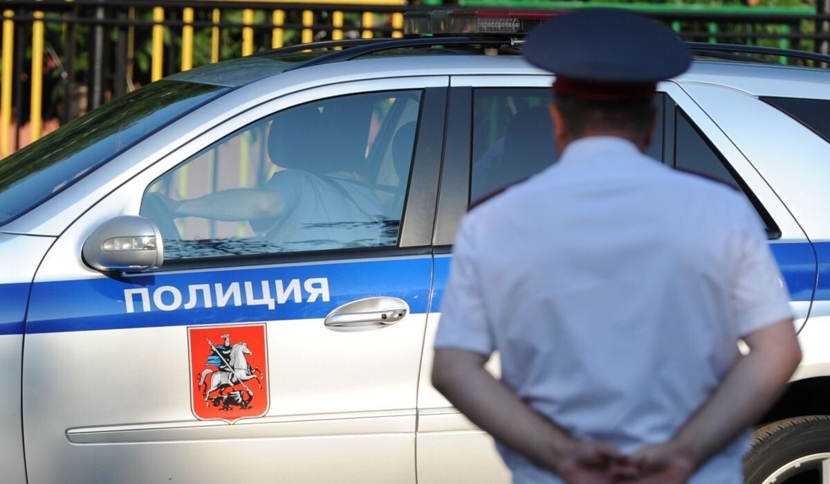     Полицейский автомобиль и сотрудник полиции. Источник: ria.ru Автор фото: Алексей Филиппов