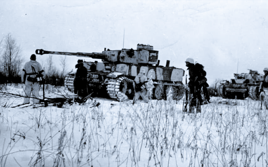 Tiger I и Panzer IV на Восточном фронте.