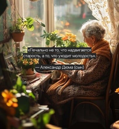 Главное – чтобы в старости о тебе помнили🩷