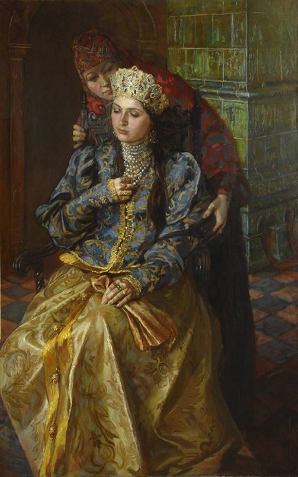 Картина "Ксения Годунова" художника Молодых М.С. из открытых источников