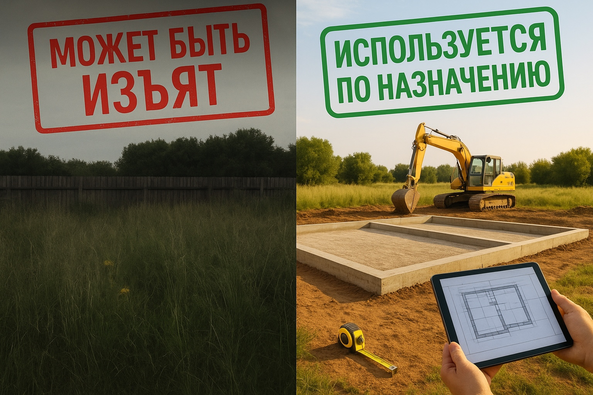 Чтобы участок не изъяли - необходимо использовать его по назначению.