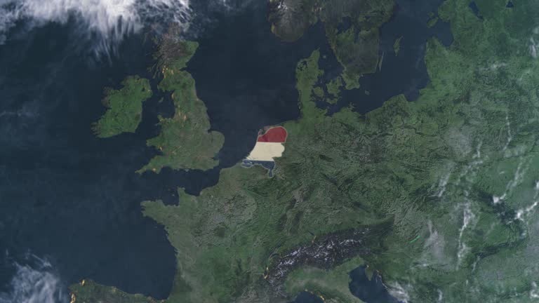 Нидерланды, вид из космоса. Источник: https://clk.li/qbCS