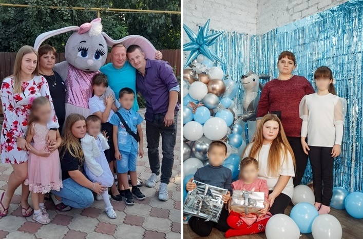 Семья Батищевых приняла маленькую Сашу и ее брата. Фото: из архива героев публикации. 