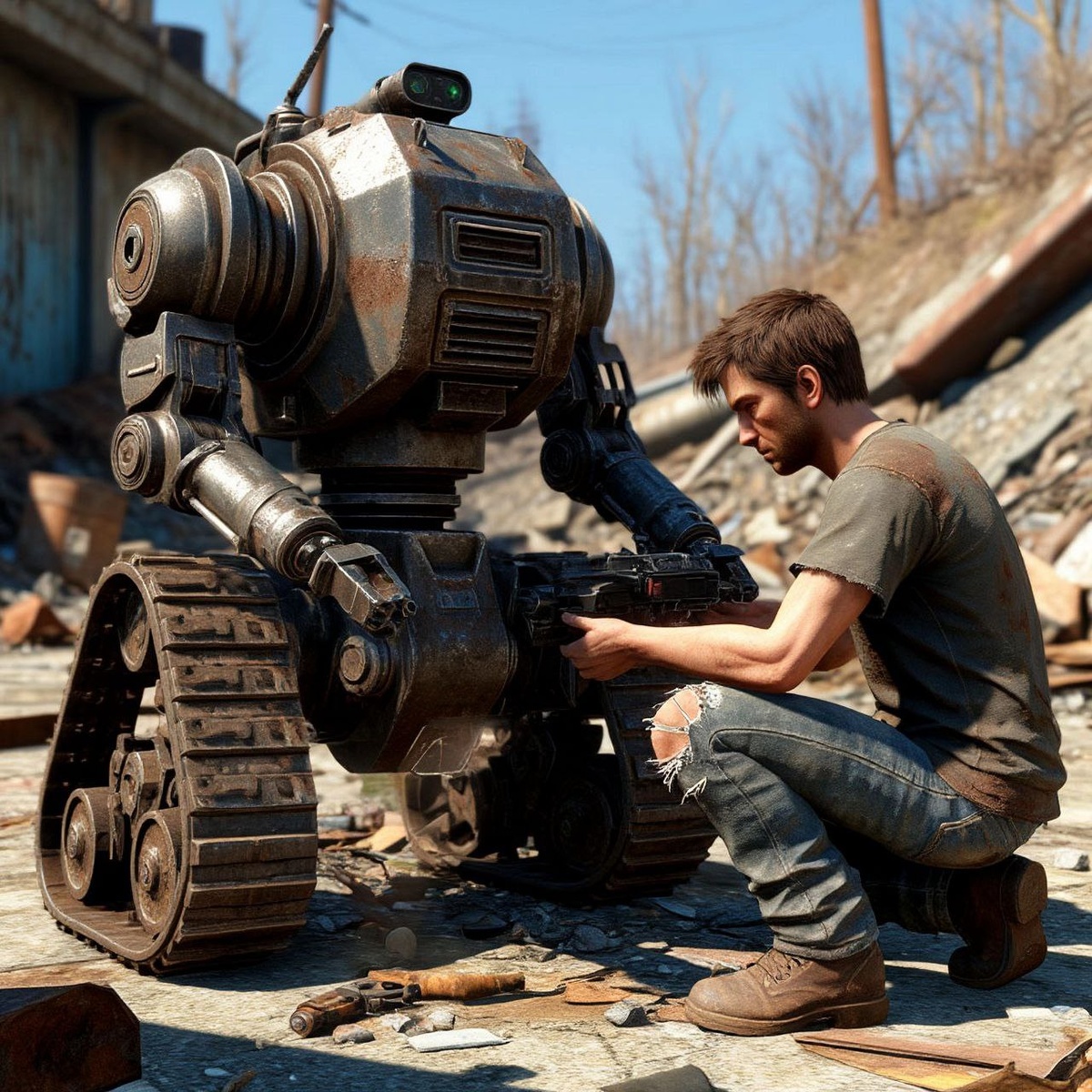 Два чёртовых дня потратил Сид, пытаясь запихнуть болтливую антикоммунистическую кастрюлю в металлического кадавра. 