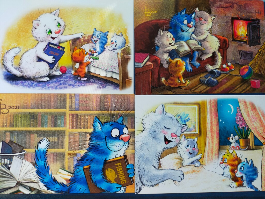 синие коты Рины Зенюк кадры жизни