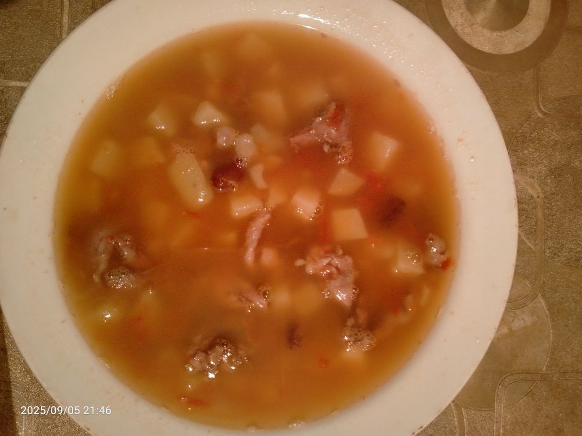 Готовый суп. Фотография автора