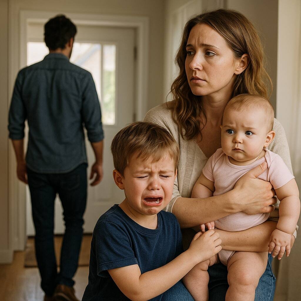 Папа! Не уходи..