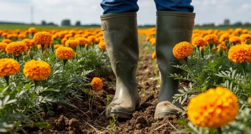    Хотела выбросить, но вовремя передумала: неожиданная польза бархатцев для огорода и почвы