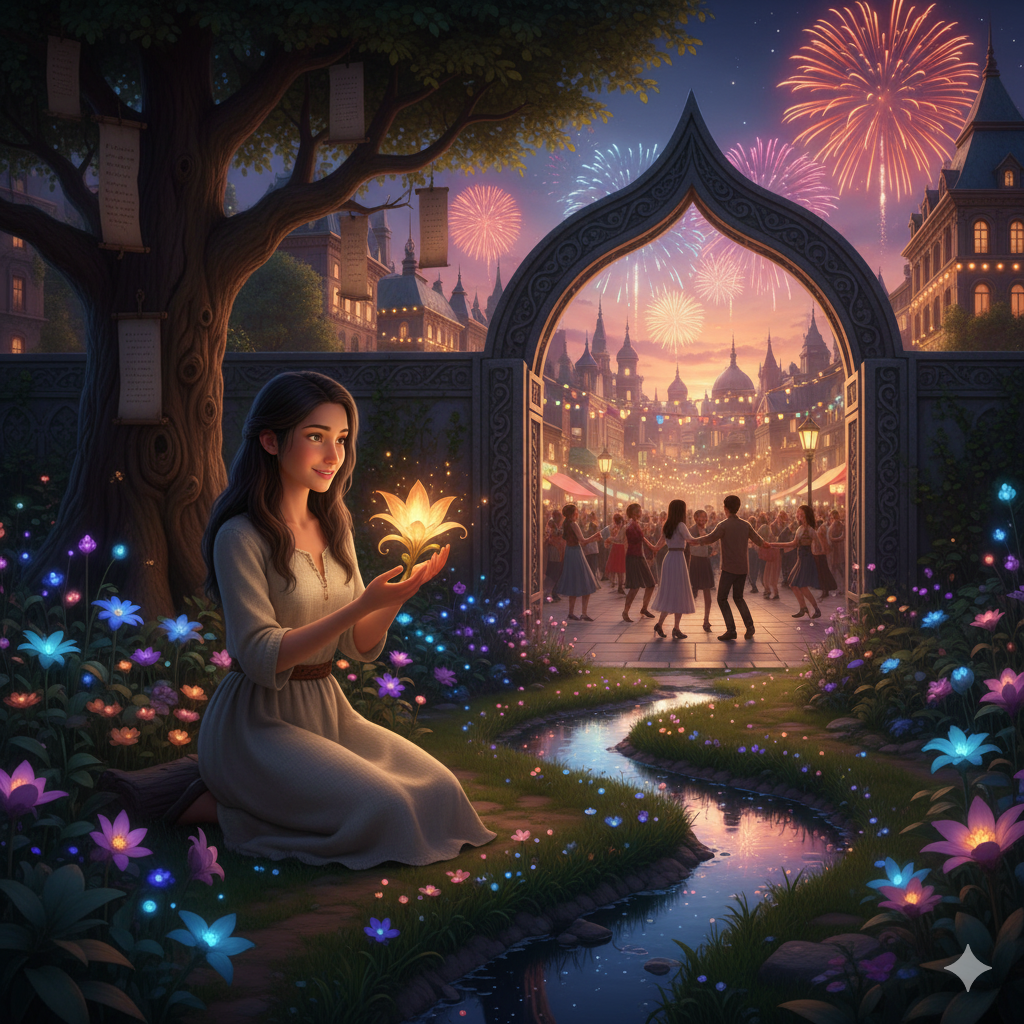 Садовница пришла к ручью