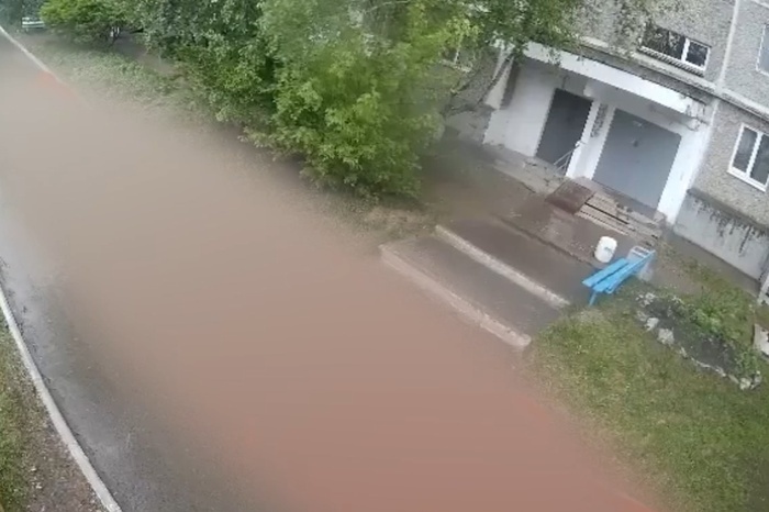 Скриншот видео, где Женя идет домой и просит о помощи.