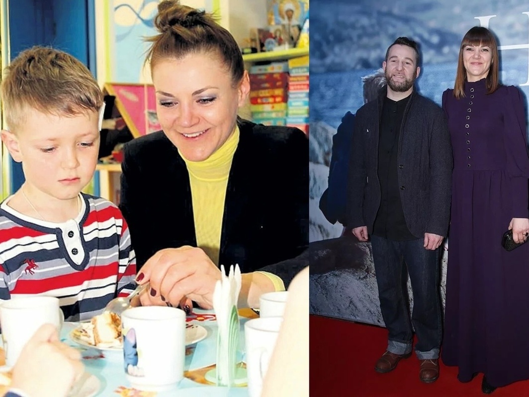 Анна Уколова и её муж Сергей Пугаче с их сыном Макаром