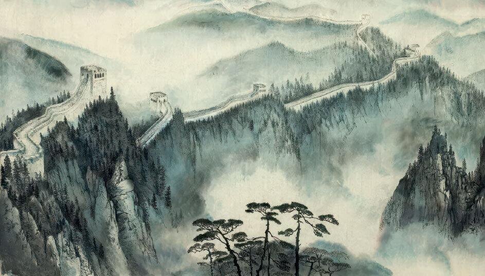 Великая Китайская стена. Живопись гохуа