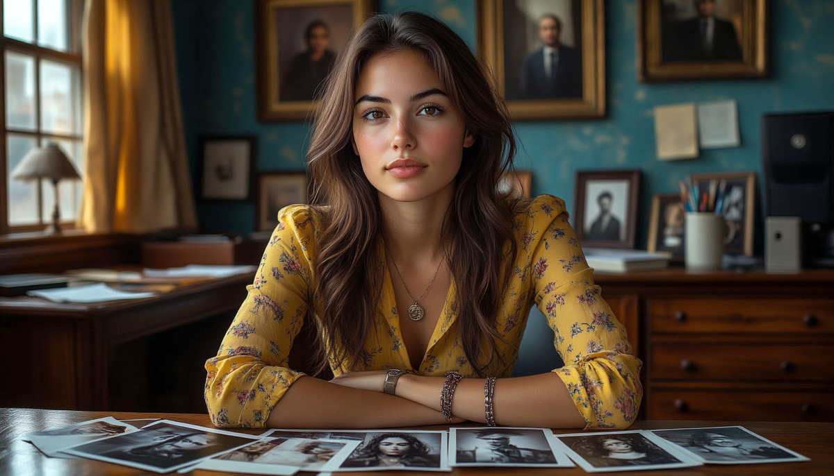 Девушка отдаёт всю себя своему делу.