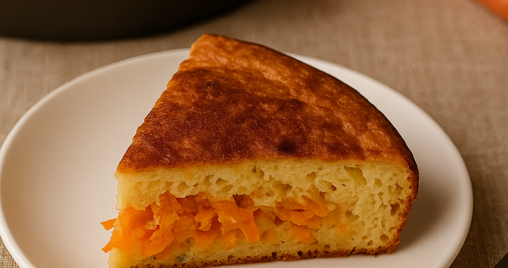 Заливной пирог с морковью и чесноком: бюджетный хит сезона! Вкусно, быстро, без затрат!