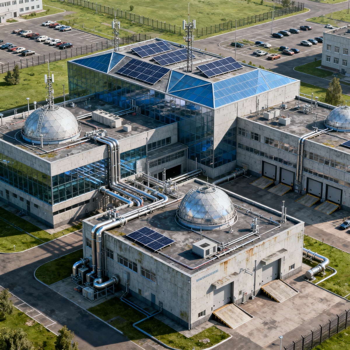 Институт материаловедения с высоты птичьего полета