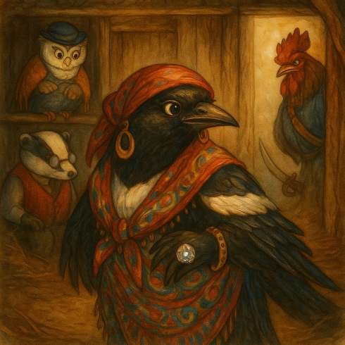 Фальшивая "Курочка Ряба" (Иллюстрация предоставлена Гордеевым Никитой)