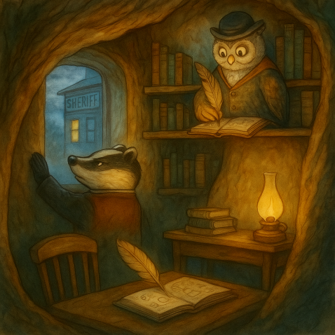 Размышления детективов (Иллюстрация предоставлена Гордеевым Никитой)