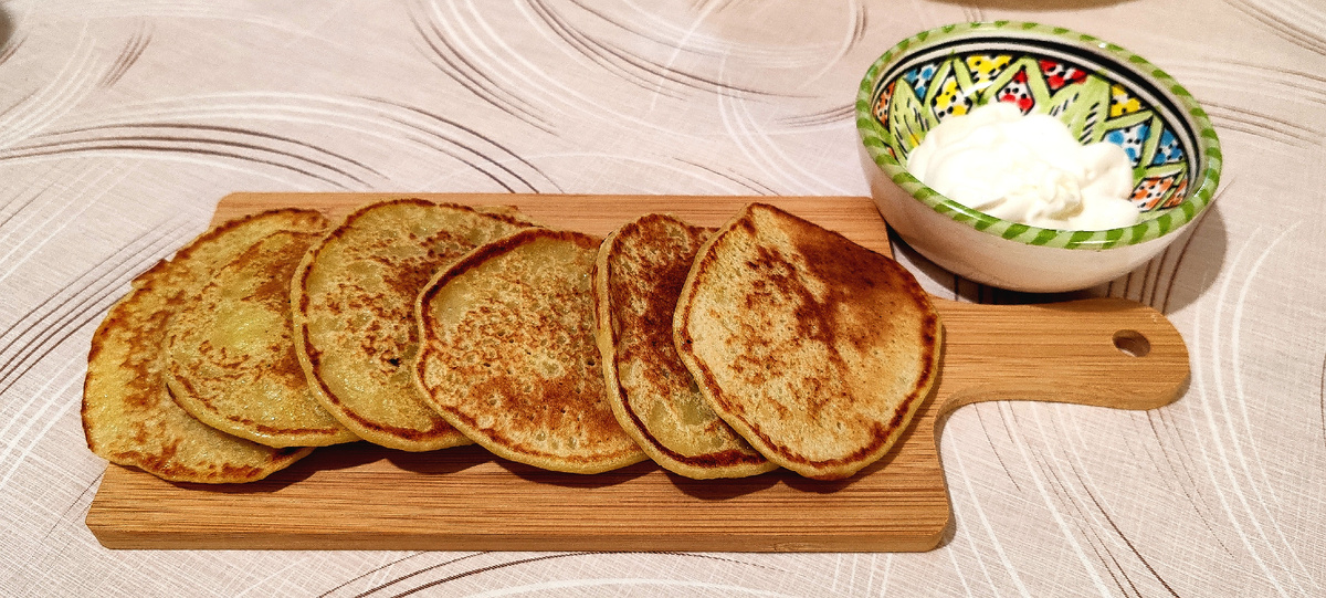 Кабачковые оладьи на кефире