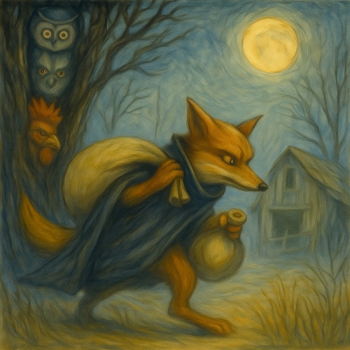 Злодейка Лиса (Иллюстрация предоставлена Гордеевым Никитой)