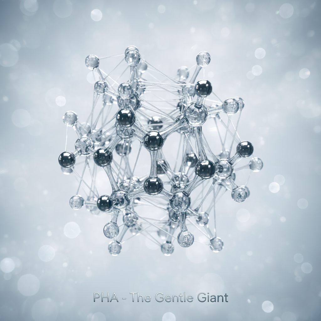 Больше — значит нежнее. Вся магия PHA-кислот кроется в размере их молекулы.