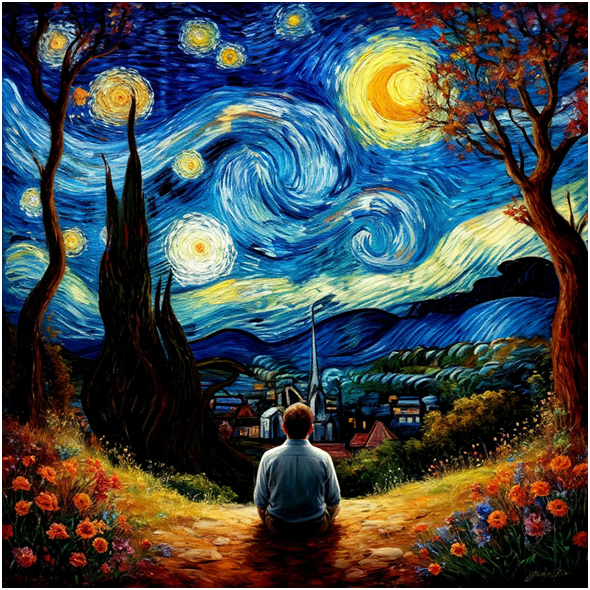 Сгенерировано ИИ- сон в лунную ночь