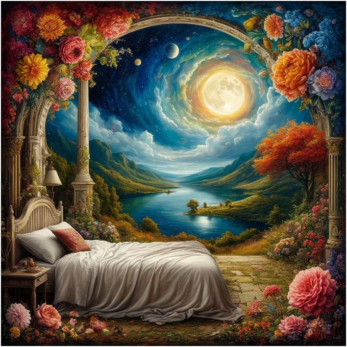 Сгенерировано ИИ- прекрасные сны тоже бывают.