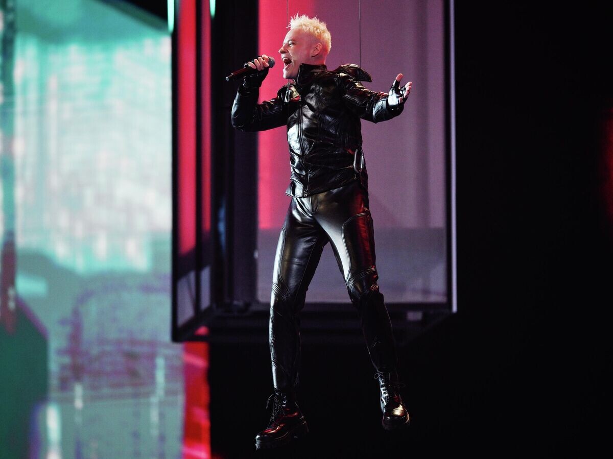    Ярослав Дронов выступает на международном музыкальном конкурсе "Интервидение" в Москве.© РИА Новости / Владимир Астапкович