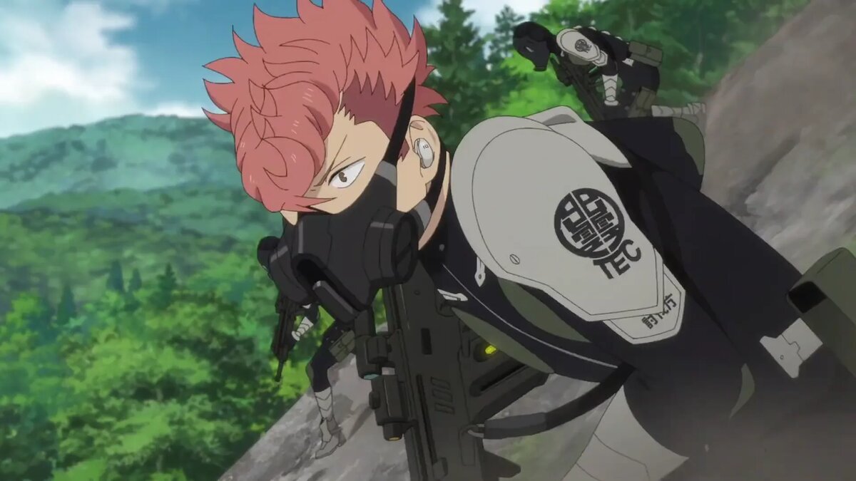 Кадр из аниме «Кайдзю № 8»   📷