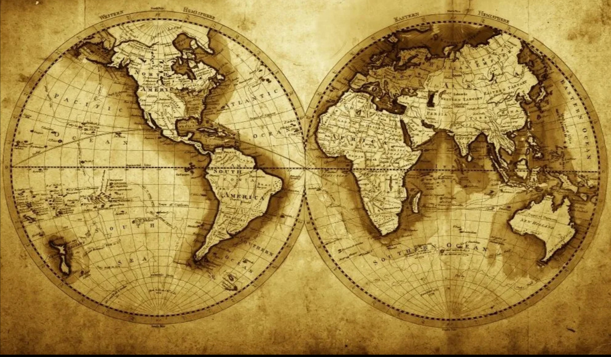 Одни из точных карт прошлых веков