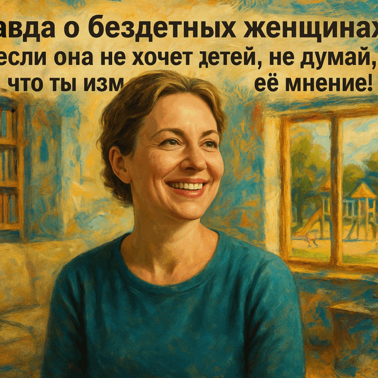    Правда о бездетных женщинах: если она не хочет детей, не думай, что ты изменишь её мнение! admin