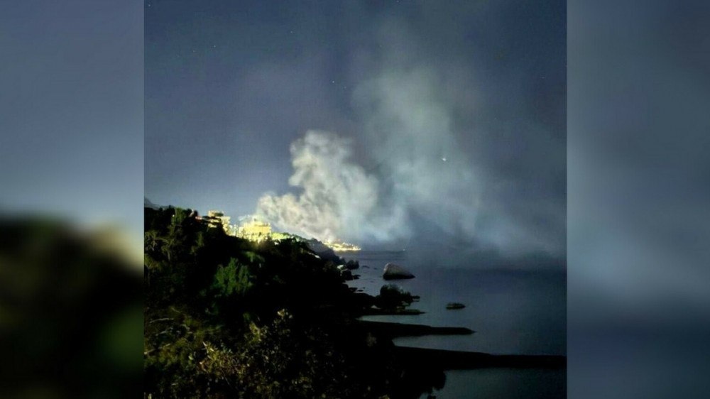   Последствия удара по Форосу. Фото: соцсети