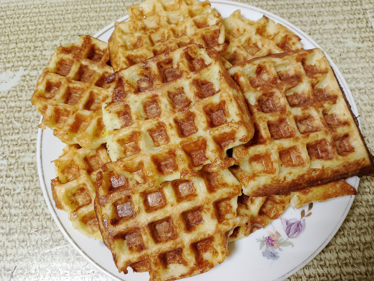 Кабачковые вафли "Солнечные" 🌞. Фото 📷 аватара.