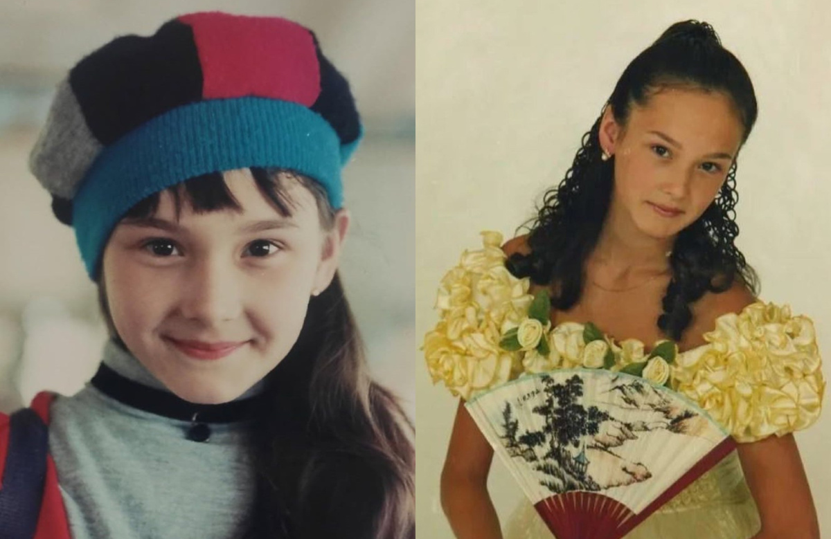 на фото Аида Гарифуллина в детстве 