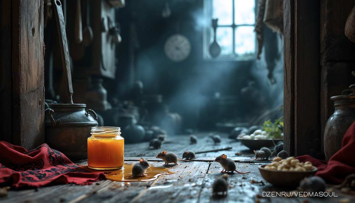 Авторское изображение @vedmasoul. Cгенерировано ИИ. Чистка от порчи, гадание, крадник