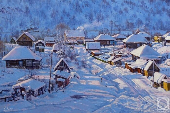 Фото из интернета. Сибирская деревня.