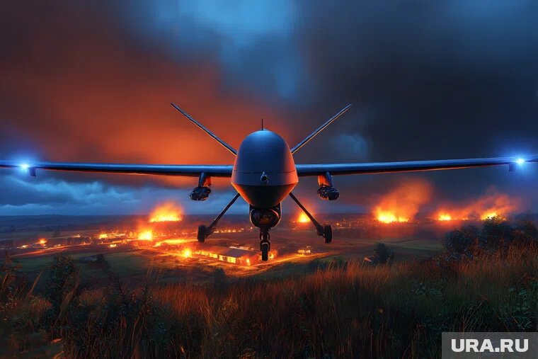 По информации Минобороны РФ, ВСУ атаковали Крым фугасными боеприпасами. Фото: Создано в Midjourney © URA.RU