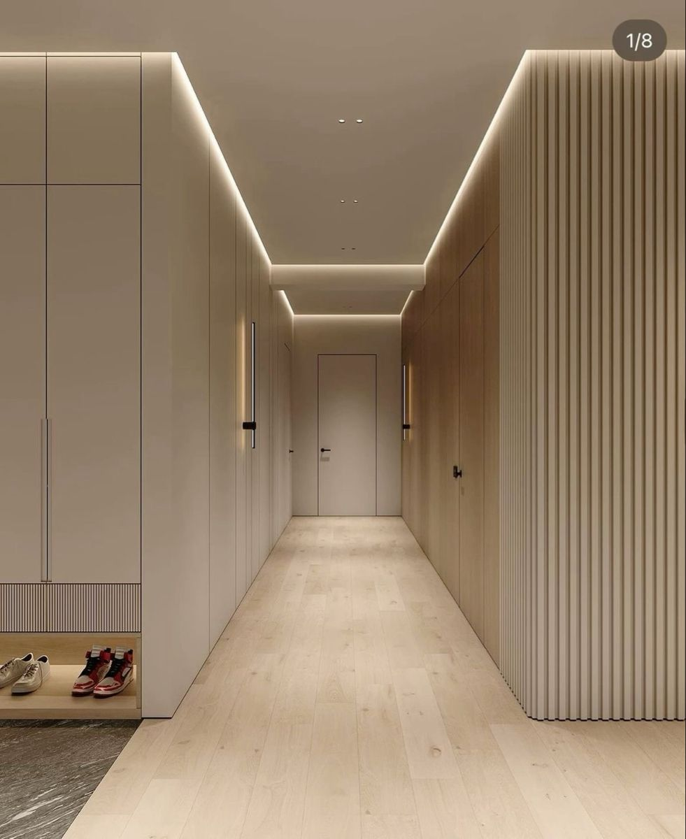 Отделка стен мебельными панелями. Студия интерьеров Ольги Филипповой