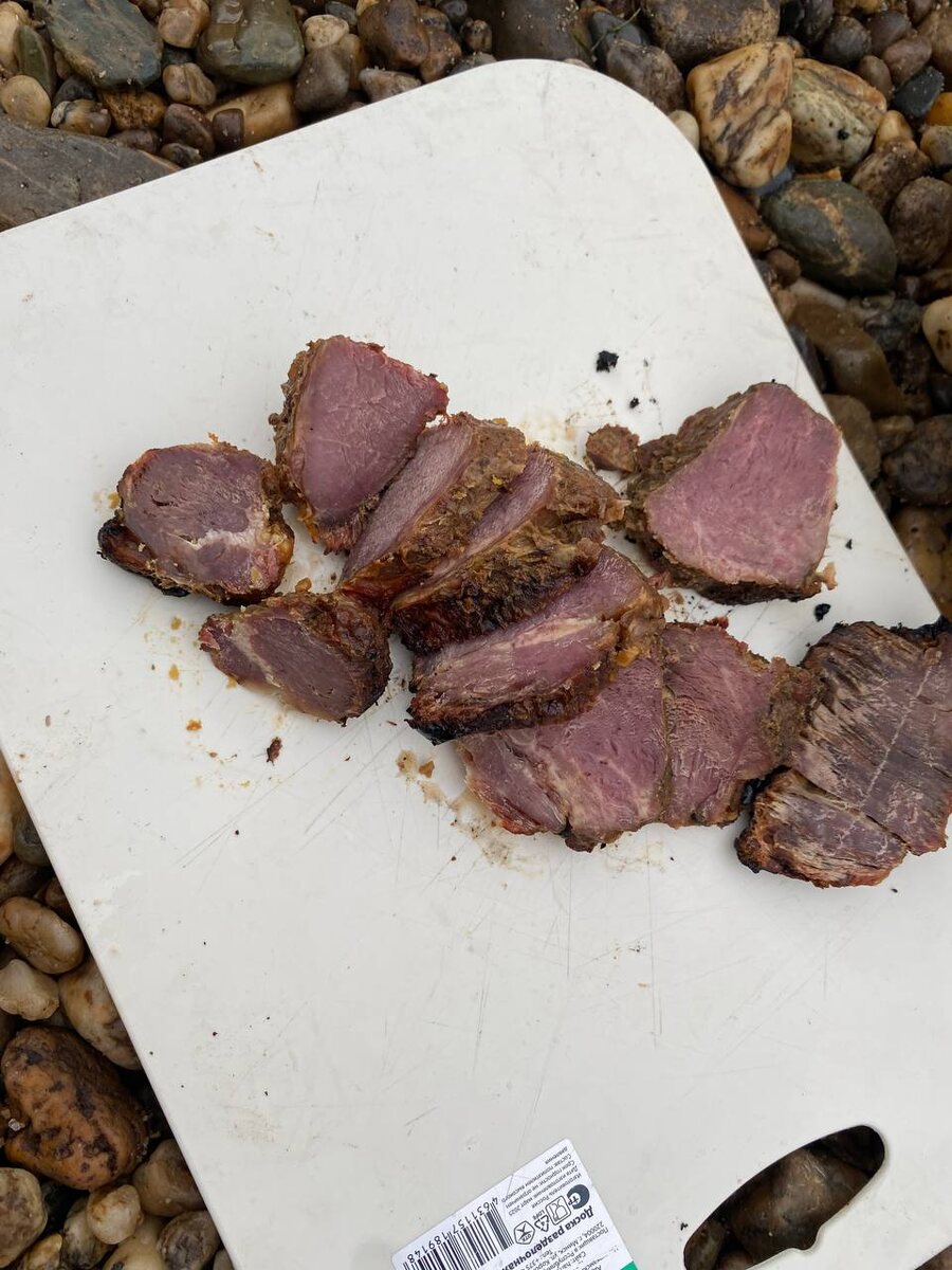 Вчерашняя запеченая на костре говядина