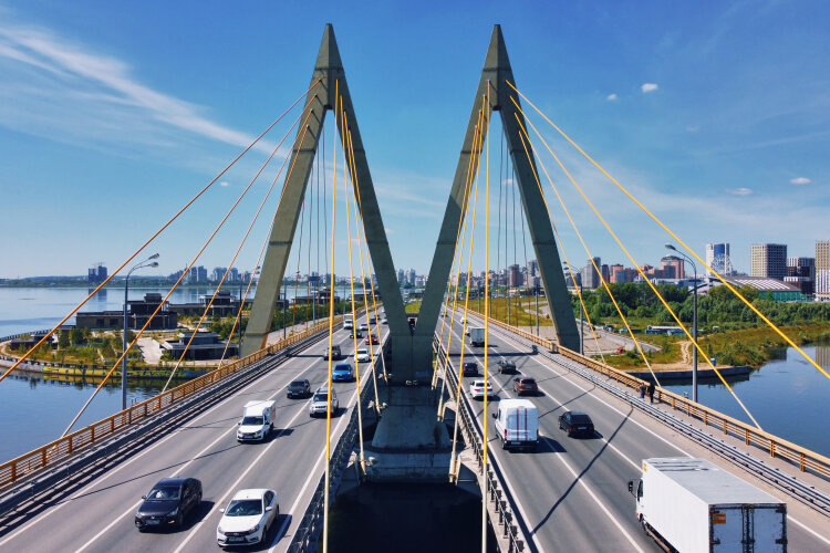 Казань, мост Миллениум
