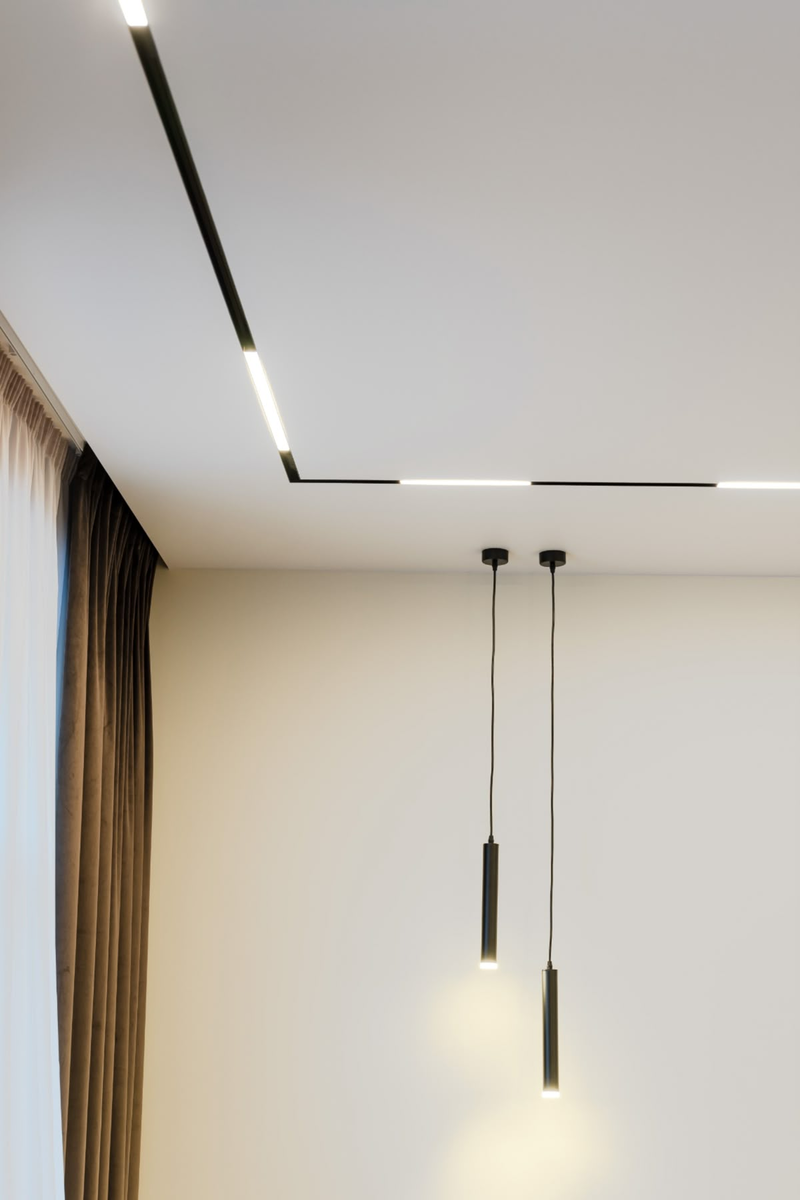 Трековое освещение. Студия интерьеров Ольги Филипповой.